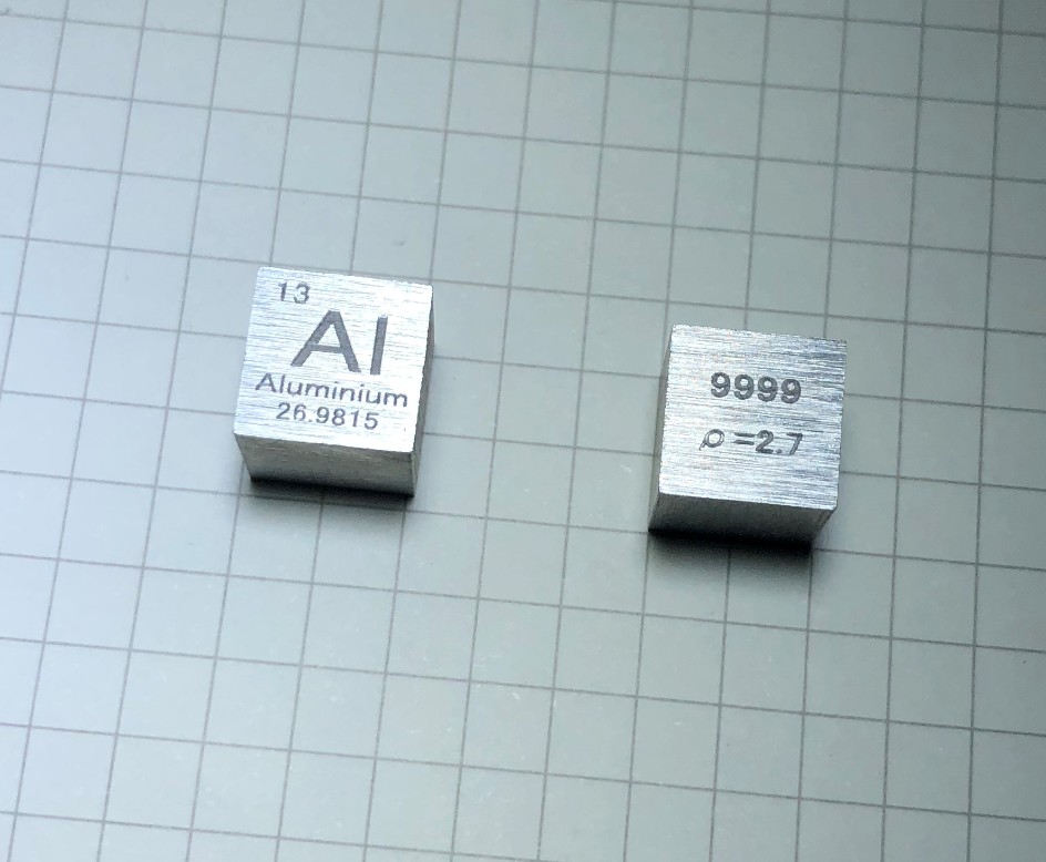 10 mm kubus van puur aluminium - Science Toy recensie en prijs