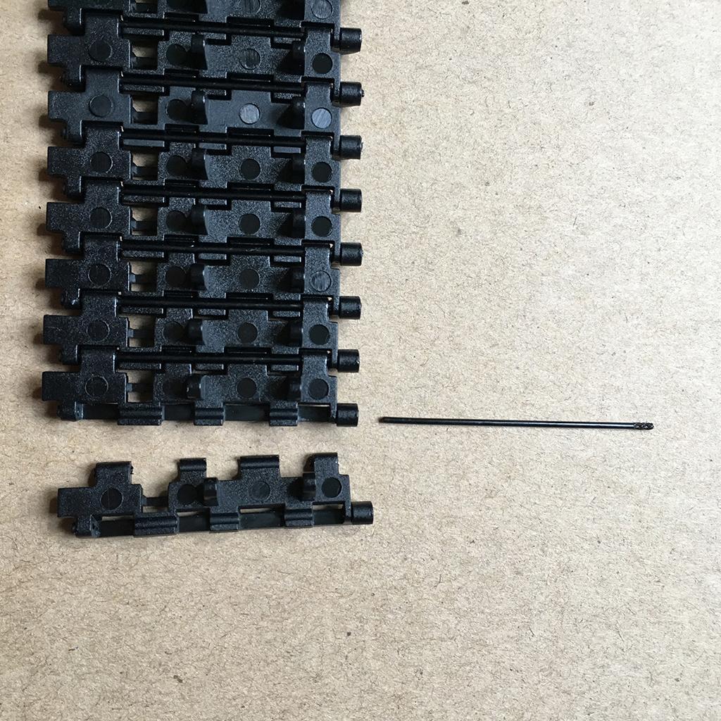 Zwarte tankketting van kunstst - Science Diy Model recensie en prijs
